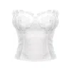 Framboise Women's Lucinda White Linen Corset In White