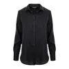 Framboise Women's Megalo Linen Black Shirt In Black