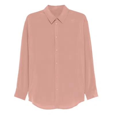 Framboise Women's Neutrals Krissy Mocha Mousse Silk Shirt In White