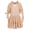 Framboise Women's Neutrals Nolla Linnen Short Dress In Beige