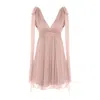 Framboise Women's Pink / Purple Seiko Elegant Short Dusty Pink Silk Dress In Pink/purple