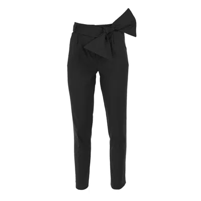 Framboise Women's Robyn Long Black Cotton Pants