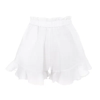 Framboise Women's Samira White Linen Pants