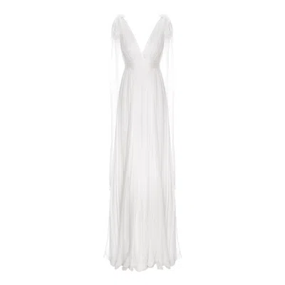Framboise Women's Savana Long Elegant White Wedding Dress