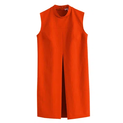 Framboise Women's Yellow / Orange Carlo Mini Orange Cotton Dress In Yellow/orange