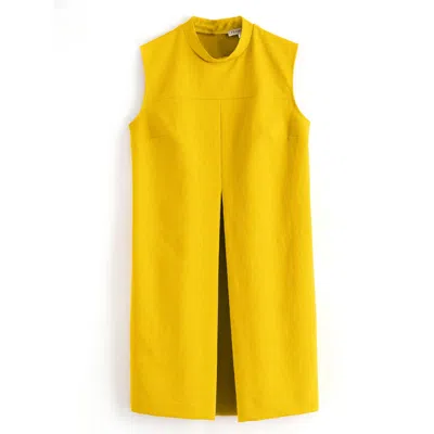 Framboise Women's Yellow / Orange Faye Mini Yellow Cotton Dress In Yellow/orange