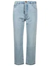 Frame The Vertical High Waist Ankle Relaxed Straight Leg Jeans