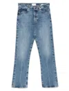 Frame Jeans With Belt Loops In Blue