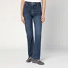 Frame Ruler Jeans Belt Loops In Blue