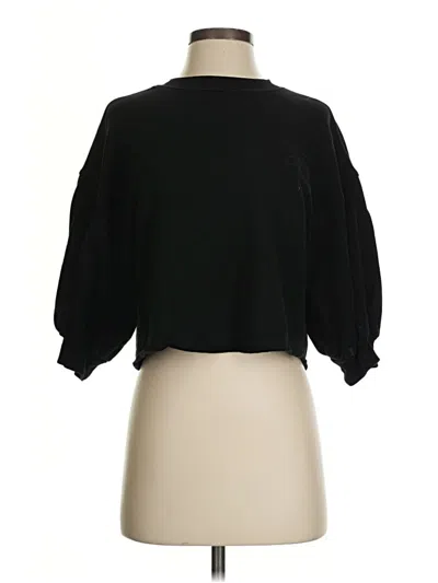 Pre-owned Frame 3/4 Sleeve T-shirt In Black