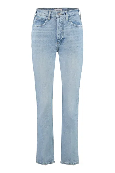 Frame Women's 5-pocket Straight-leg Jeans In Navy