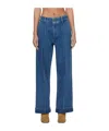 Frame Denim 70s Cuffed Lago Di Como Straight Jean In Blue