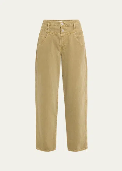 Frame 90s Utility Loose Pants In Washed Sum