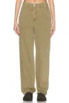 Frame 90s Utility Loose In Washed Summer Sage