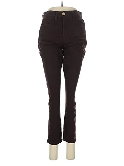 Pre-owned Frame Active Pants In Brown