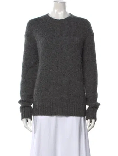 Pre-owned Frame Alpaca Crew Neck Sweater In Grey