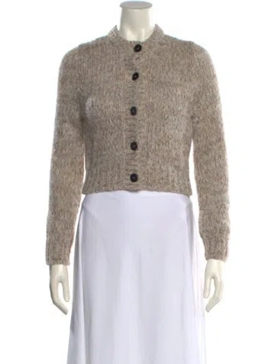 Pre-owned Frame Alpaca Crew Neck Sweater In Neutral