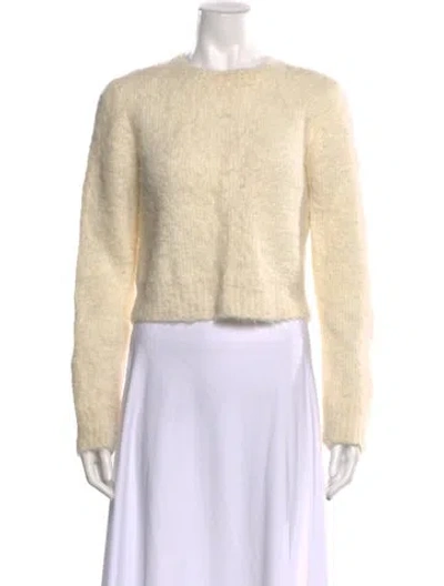 Pre-owned Frame Alpaca Crew Neck Sweater In Neutral