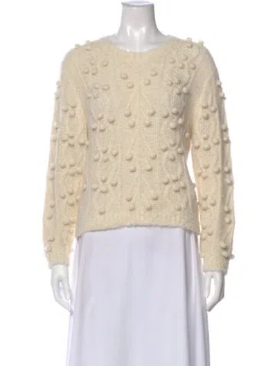 Pre-owned Frame Alpaca Crew Neck Sweater In Neutral