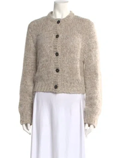 Pre-owned Frame Alpaca Crew Neck Sweater In Neutral