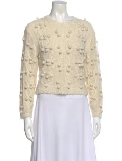 Pre-owned Frame Alpaca Crew Neck Sweater In Neutral