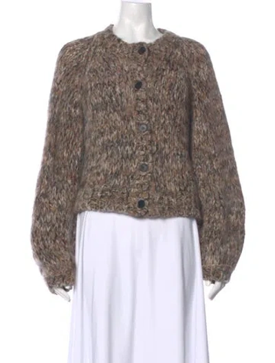 Pre-owned Frame Alpaca Crew Neck Sweater In Neutral