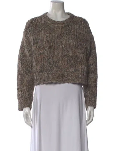 Pre-owned Frame Alpaca Crew Neck Sweater In Neutral