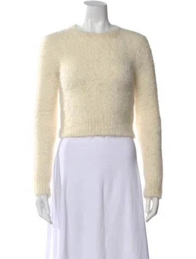 Pre-owned Frame Alpaca Crew Neck Sweater In Neutral