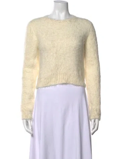 Pre-owned Frame Alpaca Crew Neck Sweater In Neutral