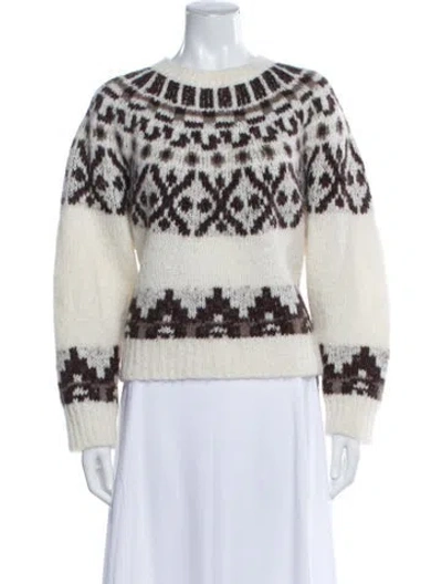 Pre-owned Frame Alpaca Patterned Sweater In Multi