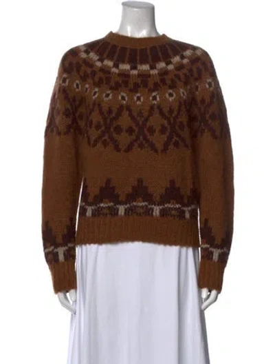 Pre-owned Frame Alpaca Patterned Sweater In Neutrals