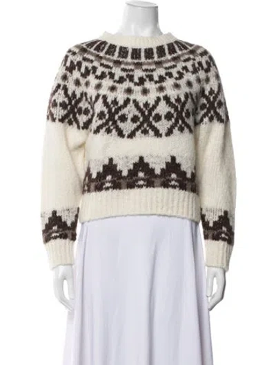 Pre-owned Frame Alpaca Patterned Sweater In Neutrals