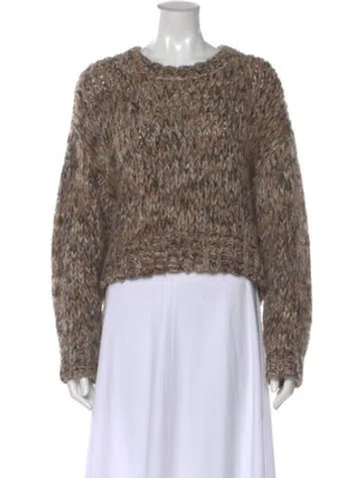 Pre-owned Frame Alpaca Printed Sweater In Neutral
