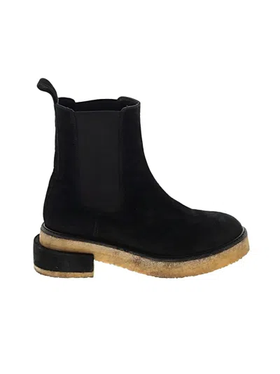 Pre-owned Frame Ankle Boots In Black