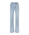 Frame The Arrow High-rise Flared Jeans In Blue