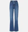 Frame The Pixie Reboot High Waist Bootcut Jeans In Blue