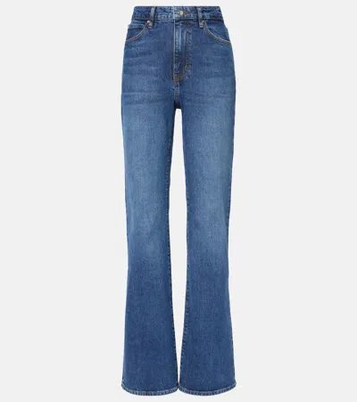 Frame Arrow High-rise Bootcut Jeans In Blue