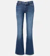 Frame Arrow High-rise Bootcut Jeans In Blue