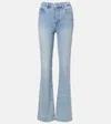 Frame Arrow High-rise Bootcut Jeans In Blue