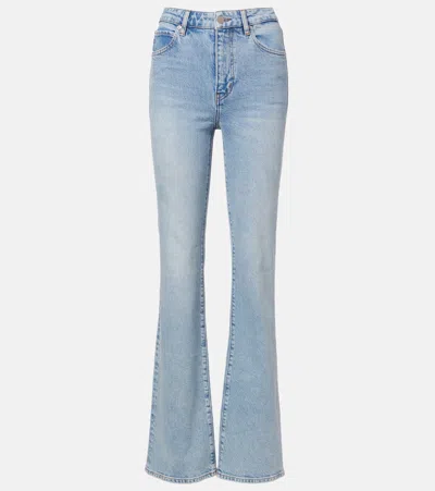 Frame Arrow High-rise Bootcut Jeans In Blue