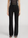 Frame Arrow High Rise Bootcut Jeans In Black In Black
