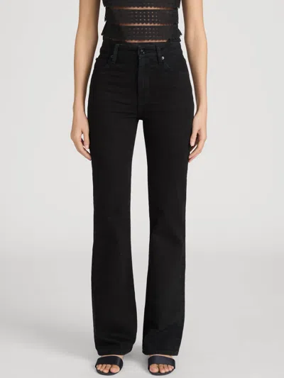 FRAME ARROW HIGH RISE BOOTCUT JEANS IN BLACK