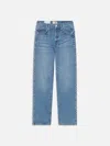 Frame Atelier Le Jane Crop High Rise Jeans In Blue