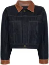 Frame Atelier Panelled Shirt Jacket In Blue