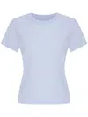 Frame Crew-neck Cotton T-shirt In Blue