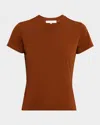 Frame Baby Tee In Brown