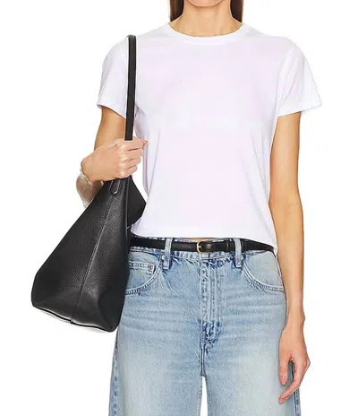 Frame Baby Tee Shirt In White