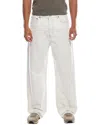 Frame Denim Baggy Bleach Out Jean In White
