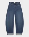 Frame Low Slung Barrel Trousers In Westbury