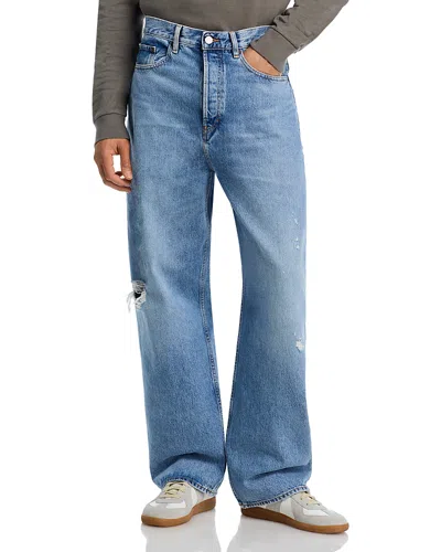 Frame Baggy Fit Jeans In Aeris Grind In Blue